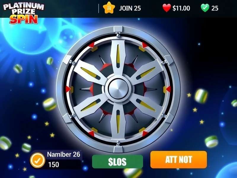 Platinum Prize Spin Game Interface